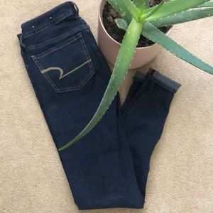 EUC 2 for $15 super dark jeans